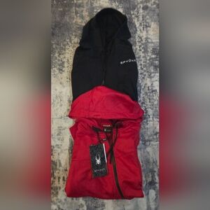 Spyder Mens Red and Black Hoodies